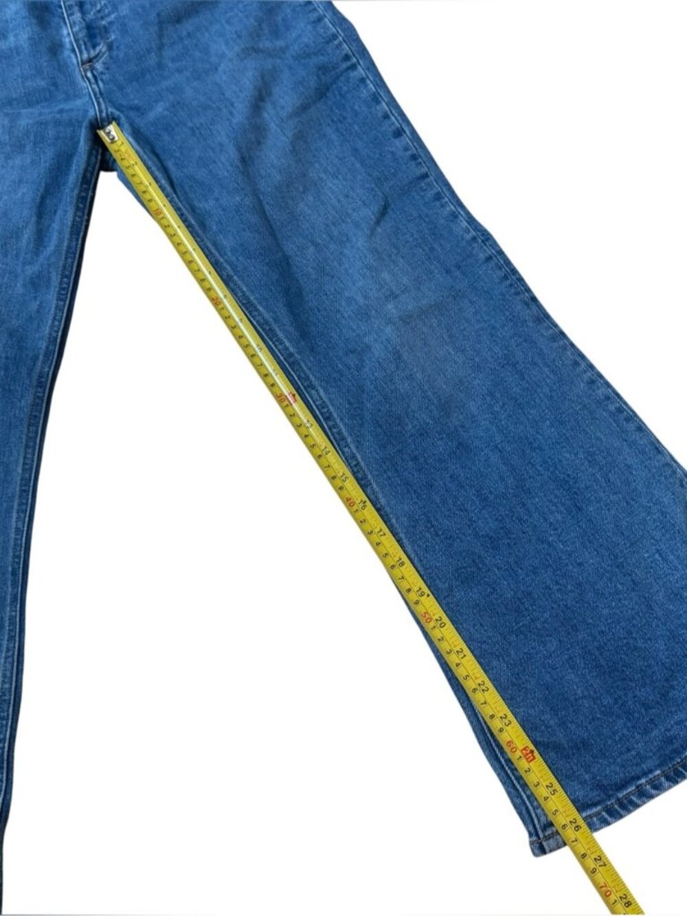 Denim Forum The Twiggy High Rise Flare Jeans Blue Size 28 - Picture 6 of 6